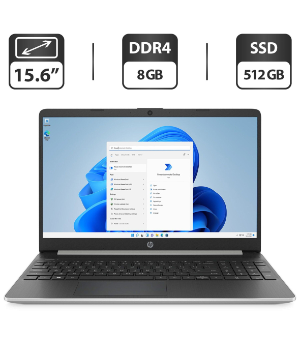 Ноутбук HP 15-dy1731ms / 15.6&quot; (1366x768) TN Touch / Intel Core i3-1005G1 (2 (4) ядра по 1.2 - 3.4 GHz) / 8 GB DDR4 / 512 GB SSD / Intel UHD Graphics / WebCam / HDMI - 1