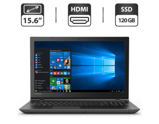 БУ Ноутбук Б-класс Toshiba Satelilte C55 / 15.6&quot; (1366x768) TN / Intel Core i3-4005U (2 (4) ядра по 1.7 GHz) / 4 GB DDR3 / 120 GB SSD / Intel HD Graphics 4400 / WebCam / HDMI из Европы в Харкові