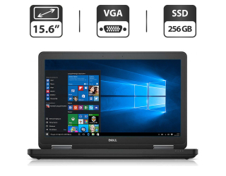 БУ Ноутбук Dell Latitude E5540 / 15.6&quot; (1366x768) TN / Intel Core i3-4010U (2 (4) ядра по 1.7 GHz) / 4 GB DDR3 / 256 GB SSD / Intel HD Graphics 4400 / DVD-ROM / VGA из Европы в Харькове