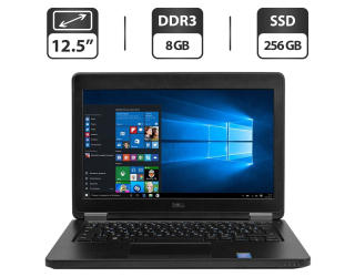 БУ Нетбук Б-класс Dell Latitude E5250 / 12.5&quot; (1366x768) TN / Intel Core i5-5300U (2 (4) ядра по 2.3 - 2.9 GHz) / 8 GB DDR3 / 256 GB SSD / Intel HD Graphics 5500 / HDMI из Европы