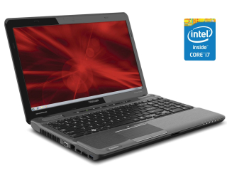 БУ Ноутбук Toshiba Satellite P755-S5383 / 15.6&quot; (1366x768) TN / Intel Core i7-2670QM (4 (8) ядро по 2.2 - 3.1 GHz) / 8 GB DDR3 / 240 GB SSD /  Intel HD Graphics 3000 / WebCam / DVD-RW / Win 10 Home из Европы в Харкові