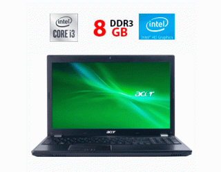 БУ Ноутбук Acer TravelMate 5760 / 15.6&quot; (1366x768) TN / Intel Core i3-2330M (2 (4) ядра по 2.2 GHz) / 8 GB DDR3 / 128 GB SSD / Intel HD Graphics 3000 из Европы в Харькове