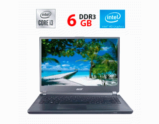 БУ Ноутбук Acer Aspire M5-481T / 14&quot; (1366x768) TN / Intel Core i3-2377M (2 (4) ядра по 1.5) / 6 GB DDR3 / 500 GB HDD / Intel HD Graphics 3000 из Европы