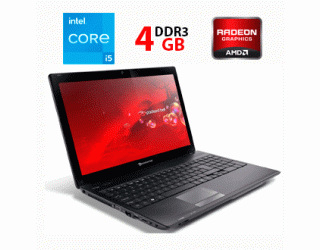 БУ Ноутбук Packard Bell Easy Note TK85 / 15.6&quot; (1366x768) TN / Intel Core i5-450M (2 (4) ядра по 2.4 - 2.66 GHz) / 4 GB DDR3 / 500 GB HDD / AMD Radeon HD 5470, 512 MB, GDDR5, 64-bit из Европы