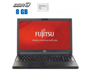 БУ Ноутбук Fujitsu Lifebook E554 / 15.6&quot; (1366x768) TN / Intel Core i3-4100M (2 (4) ядра по 2.5 GHz) / 8 GB DDR3 / 480 GB SSD / Intel HD Graphics 4600  из Европы в Харькове