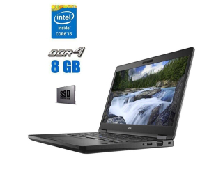 БУ Ноутбук Dell Latitude E5490 / 14&quot; (1920x1080) IPS / Intel Core i5-8250U (4 (8) ядра по 1.6 - 3.4 GHz) / 8 GB DDR4 / 120 GB SSD / Intel UHD Graphics 620 / WebCam из Европы в Харкові