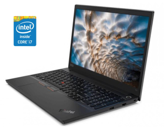 БУ Ноутбук Lenovo ThinkPad E15 / 15.6&quot; (1920x1080) IPS / Intel Core i7-10510U (4 (8) ядра по 1.8 - 4.9 GHz) / 16 GB DDR4 / 256 GB SSD / Intel UHD Graphics / WebCam / Win 10 Pro из Европы в Харькове