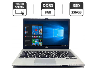 БУ Ультрабук Б-класс Fujitsu LifeBook S935 / 13.3&quot; (1920x1080) IPS Touch / Intel Core i5-5300U (2 (4) ядра 2.3 - 2.9 GHz) / 8 GB DDR3 / 256 GB SSD / Intel HD Graphics 5500 / WebCam / VGA / Windows 10 Pro из Европы в Харькове