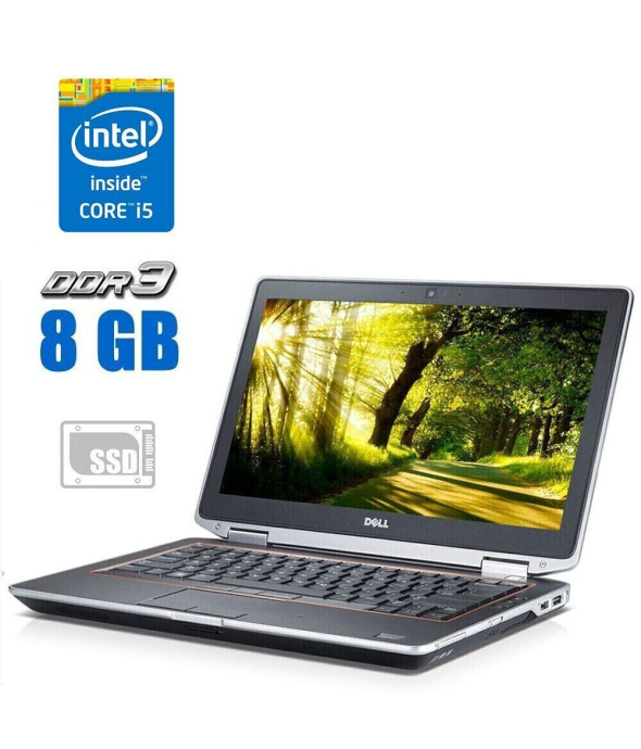 Ноутбук Dell Latitude E6320 / 13.3&quot; (1366x768) TN / Intel Core i5-2410M (2 (4) ядра по 2.3 - 2.9 GHz) / 8 GB DDR3 / 120 GB SSD / Intel HD Graphics 3000 / WebCam - 1