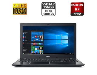БУ Ноутбук Б-класс Acer Aspire E5-553 / 15.6&quot; (1920x1080) TN / AMD FX-9800P (4 ядра 2.7 - 3.6 GHz) / 16 GB DDR4 / 256 GB SSD M.2 + 500 GB HDD / AMD Radeon R7 M340, 2 GB GDDR3, 64-bit / WebCam / HDMI из Европы в Харкові