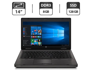 БУ Ноутбук Б-класс HP ProBook 6460b / 14&quot; (1600x900) TN / Intel Core i5-2520M (2 (4) ядра по 2.5 - 3.2 GHz) / 8 GB DDR3 / 128 GB SSD / Intel HD Graphic 3000 / WebCam / DVD-ROM / VGA из Европы в Харкові