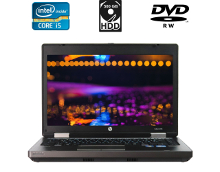 БУ Ноутбук Б-класс HP ProBook 6470b / 14&quot; (1600x900) TN / Intel Core i5-2410M (2 (4) ядра по 2.3 - 2.9 GHz) / 4 GB DDR3 / 500 GB HDD / Intel HD Graphics 3000 / WebCam / DVD-RW / DisplayPort из Европы в Харькове