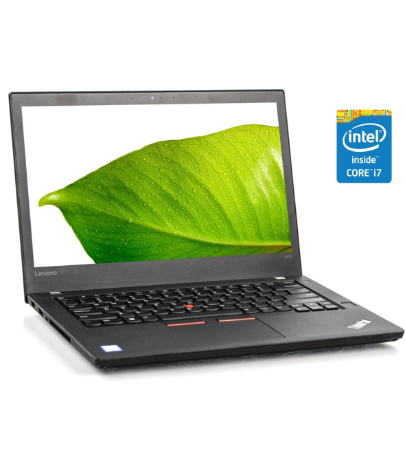 Ультрабук Lenovo ThinkPad T470 / 14&quot; (1920x1080) IPS / Intel Core i7-7600U (2 (4) ядра по 2.8 - 3.9 GHz) / 16 GB DDR4 / 256 GB SSD / Intel HD Graphics 620 / WebCam / Win 10 Pro - 1