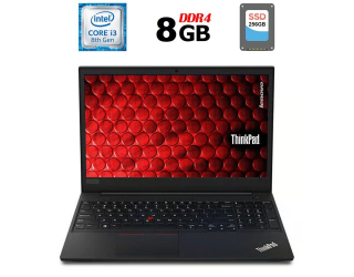 БУ Ноутбук Б-класс Lenovo ThinkPad E590 / 15.6&quot; (1366x768) TN / Intel Core i3-8145U (2 (4) ядра по 2.1 - 3.9 GHz) / 8 GB DDR4 / 256 GB SSD / Intel UHD Graphics 620 / WebCam / USB 3.1 / HDMI из Европы в Харькове