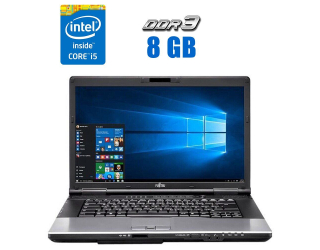 БУ Ноутбук Fujitsu LifeBook E752 / 15.6&quot; (1600x900) TN / Intel Core i5-3210M (2 (4) ядра по 2.5 - 3.1 GHz) / 8 GB DDR3 / 120 GB SSD / Intel HD Graphics 4000 / WebCam из Европы
