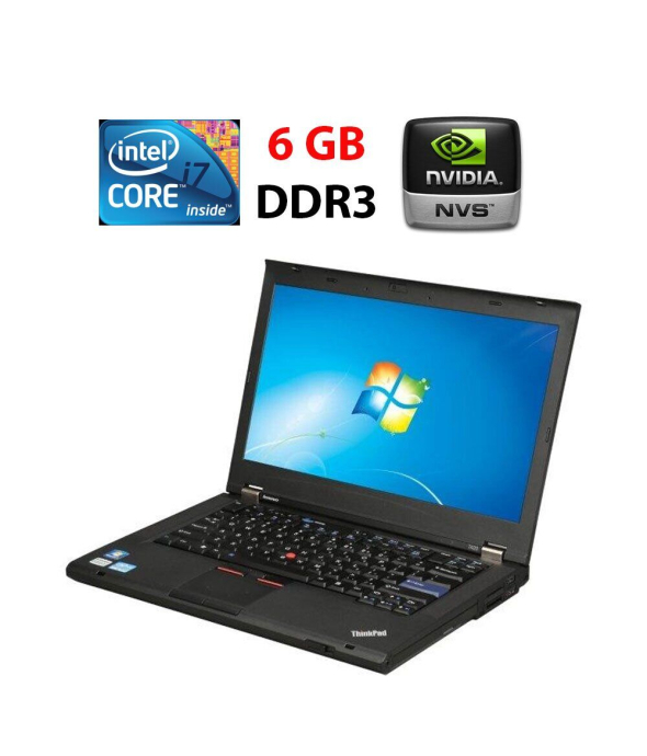 Ноутбук Б-класс Lenovo ThinkPad T420s / 14&quot; (1600x900) TN / Intel Core i7-2620M (2 (4) ядра по 2.7 - 3.4 GHz) / 6 GB DDR3 / 500 GB HDD / nVidia NVS 4200M, 1 GB DDR3, 64-bit / WebCam - 1