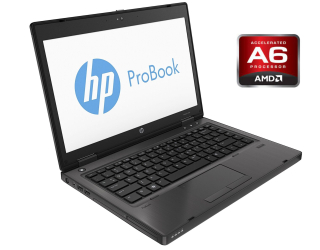 БУ Ноутбук А-класс HP ProBook 6475b / 14&quot; (1366x768) TN / AMD A6-4400M (2 ядра по 2.7 - 3.2 GHz) / 4 GB DDR3 / 128 GB SSD / AMD Radeon HD 7520G / WebCam / DVD-RW из Европы в Харькове