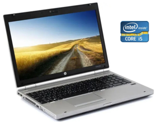 БУ Ноутбук А-класс HP EliteBook 8570p / 15.6&quot; (1600x900) TN / Intel Core i5-3340M (2 (4) ядра по 2.7 - 3.4 GHz) / 4 GB DDR3 / 256 GB SSD / Intel HD Graphics 4000 / WebCam / DVD-RW / Win 10 Pro из Европы