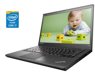 БУ Ноутбук А-класс Lenovo ThinkPad T440p / 14&quot; (1366x768) TN / Intel Core i7-4600M (2 (4) ядра по 2.9 - 3.6 GHz) / 8 GB DDR3 / 240 GB SSD / Intel HD Graphics 4600 / WebCam / DVD-RW / Win 10 Pro из Европы в Харкові