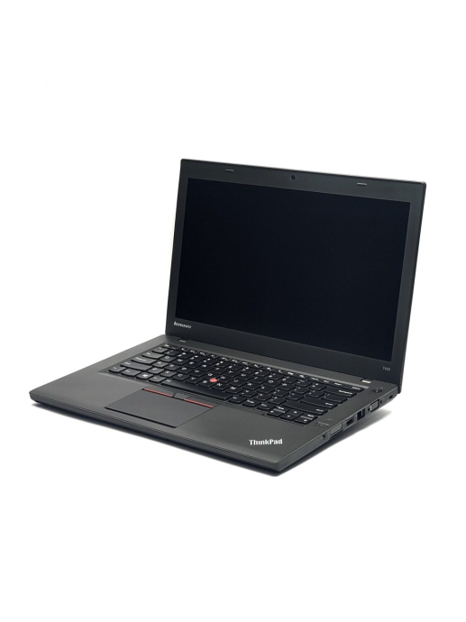 Ноутбук А- класс Lenovo ThinkPad T450 / 14&quot; (1600x900) TN / Intel Core i5-5300U (2 (4) ядра по 2.3 - 2.9 GHz) / 8 GB DDR3 / 128 GB SSD / Intel HD Graphics 5500 / WebCam / Два АКБ - 5