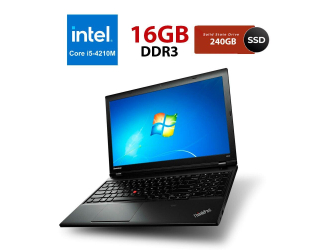 БУ Ноутбук Lenovo ThinkPad L540 / 15.6&quot; (1366x768) TN / Intel Core i5-4210M (2 (4) ядра по 2.6 - 3.2 GHz) / 6 GB DDR3 / 240 GB SSD / Intel HD Graphics 4600 / WebCam / USB 3.0 из Европы в Харькове