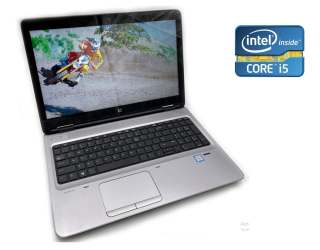 БУ Ноутбук А-класс HP ProBook 650 G2 / 15.6&quot; (1920x1080) TN / Intel Core i5-6200U (2 (4) ядра по 2.3 - 2.8 GHz) / 4 GB DDR4 / 128 GB SSD / Intel HD Graphics 520 / WebCam / DVD-RW / Win10 Pro из Европы в Харкові