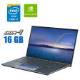 Игровой ноутбук Asus ZenBook 14 UX435E / 14" (1920x1080) IPS / Intel Core i7-1165G7 (4 (8) ядра по 2.8 - 4.7 GHz) / 16 GB DDR4 / 480 GB SSD M.2 / nVidia GeForce MX450, 2 GB GDDR6, 64-bit / WebCam - 1