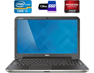БУ Ноутбук Б-класс Dell Vostro 2521 / 15.6&quot; (1366x768) TN / Intel Core i3-3227U (2 (4) ядра по 1.9 GHz) / 4 GB DDR3 / 128 GB SSD / AMD Radeon HD 7670M, 1 GB DDR3, 128-bit / WebCam / DVD-RW / HDMI из Европы