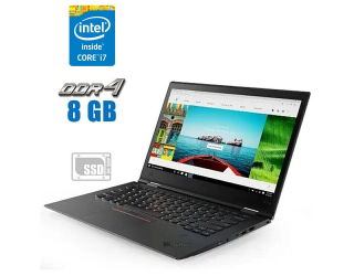 БУ Ультрабук Lenovo ThinkPad X1 Carbon (5th Gen) / 14&quot; (1920x1080) IPS / Intel Core i7-6500U (2 (4) ядра по 2.5 - 3.1 GHz) / 8 GB DDR4 / 240 GB SSD / Intel HD Graphics 520 / WebCam из Европы в Харкові