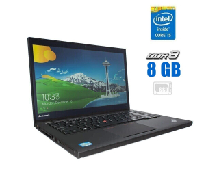 БУ Ноутбук Lenovo ThinkPad T440s / 14&quot; (1920x1080) IPS / Intel Core i5-4300U (2 (4) ядра по 1.9 - 2.9 GHz) / 8 GB DDR3 / 120 GB SSD / Intel HD Graphics 4400 / WebCam из Европы в Харкові