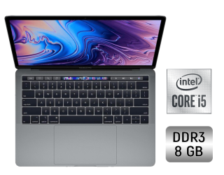 БУ Ультрабук Apple MacBook Air 13 (2019) / 13.3&quot; (2560x1600) IPS / Intel Core i5-8210Y (2 (4) ядра по 1.6 - 3.6 GHz) / 8 GB DDR3 / 128 GB SSD / Intel UHD Graphics 617 / WebCam / True Tone / Touch ID / Space Gray из Европы