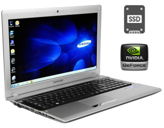 БУ Ноутбук Б-класс Samsung RV511 / 15.6&quot; (1366x768) TN / Intel Pentium P6200 (2 ядра по 2.13 GHz) / 4 GB DDR3 / 120 GB SSD / nVidia GeForce 315M, 512 MB DDR3, 64-bit / WebCam / DVD-ROM / HDMI из Европы