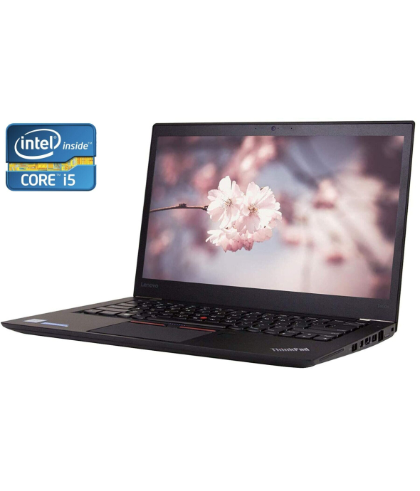 Ультрабук А- класс Lenovo ThinkPad T460s / 14&quot; (1920x1080) IPS Touch / Intel Core i5-6300U (2 (4) ядра по 2.4 - 3.0 GHz) / 8 GB DDR4 / 120 GB SSD / Intel HD Graphics 520 / WebCam - 1