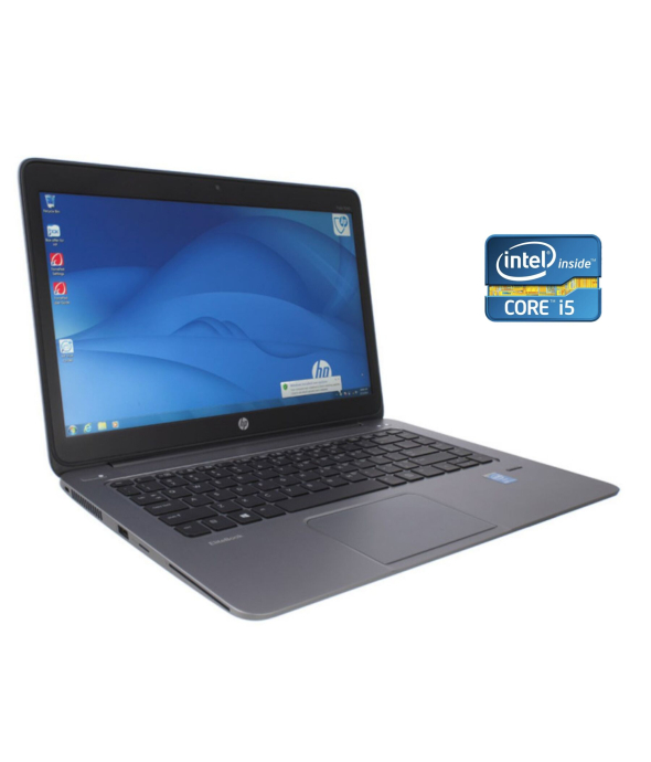 Ультрабук Б-класс HP EliteBook Folio 1040 G1 / 14&quot; (1920x1080) IPS / Intel Core i5-4300U (2 (4) ядра по 1.9 - 2.9 GHz) / 4 GB DDR3 / 240 GB SSD / Intel HD Graphics 4400 / WebCam / Win 10 Pro - 1