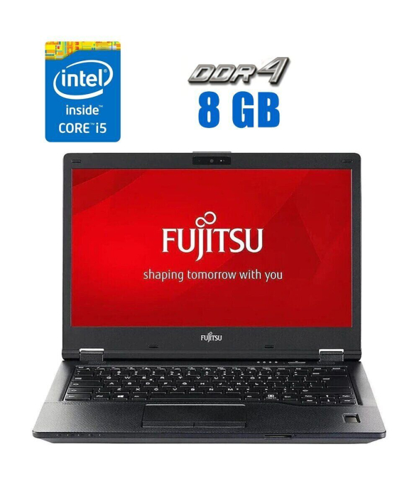 Ноутбук Fujitsu LifeBook E549 / 14&quot; (1920x1080) IPS / Intel Core i5-8265U (4 (8) ядра по 1.6 - 3.9 GHz) / 8 GB DDR4 / 480 GB SSD / Intel UHD Graphics / WebCam - 1