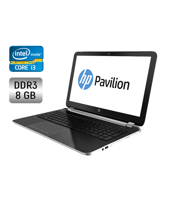 Ноутбук Б-класс HP Pavilion ProtectSmart / 15.6&quot; (1366x768) TN / Intel Core i3-3217U (2 (4) ядра по 1.8 GHz) / 8 GB DDR3 / 128 GB SSD / Intel HD Graphics 4000 / WebCam / DVD-RW - 1