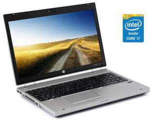 БУ Ноутбук Б-класс HP EliteBook 8570p / 15.6&quot; (1366x768) TN / Intel Core i7-3740QM (4 (8) ядра по 2.7 - 3.7 GHz) / 8 GB DDR3 / 120 GB SSD / Intel HD Graphics 4000 / DVD-RW из Европы в Харькове