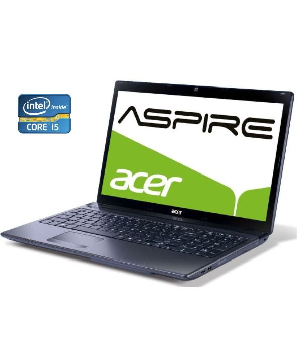 Ноутбук Acer Aspire 5750G / 15.6&quot; (1366x768) TN / Intel Core i5-2450M (2 (4) ядра по 2.5 - 3.1 GHz) / 8 GB DDR3 / 240 GB SSD / Intel HD Graphics 3000 / WebCam / DVD-ROM / Win 10 Pro - 1