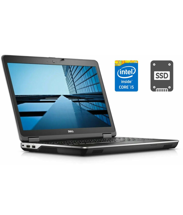 Ноутбук Б-класс Dell Latitude E6540 / 15.6&quot; (1366x768) TN / Intel Core i5-4310M (2 (4) ядра по 2.7 - 3.4 GHz) / 8 GB DDR3 / 120 GB SSD / Intel HD Graphics 4600 / WebCam / DVD-ROM / HDMI - 1